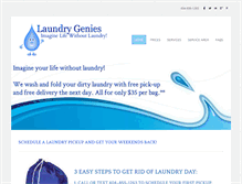 Tablet Screenshot of laundrygenies.com